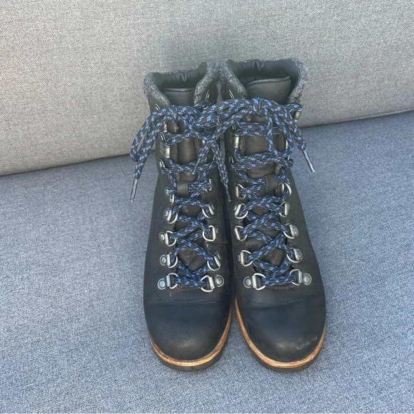 Sorel Conquest Wedge Waterproof Black Lace Up Boots 5.5 - Picture 3 of 10